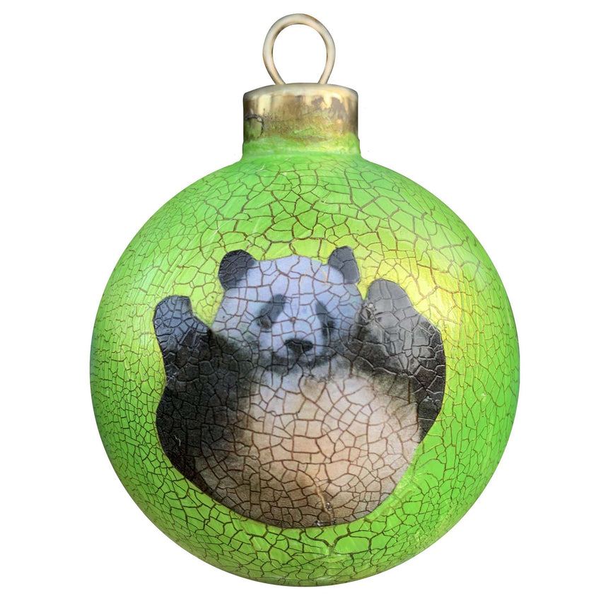 Decoupage - Bauble, Green | Panda Bottom