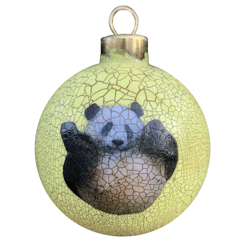 Decoupage - Bauble, Yellow | Panda Bottom