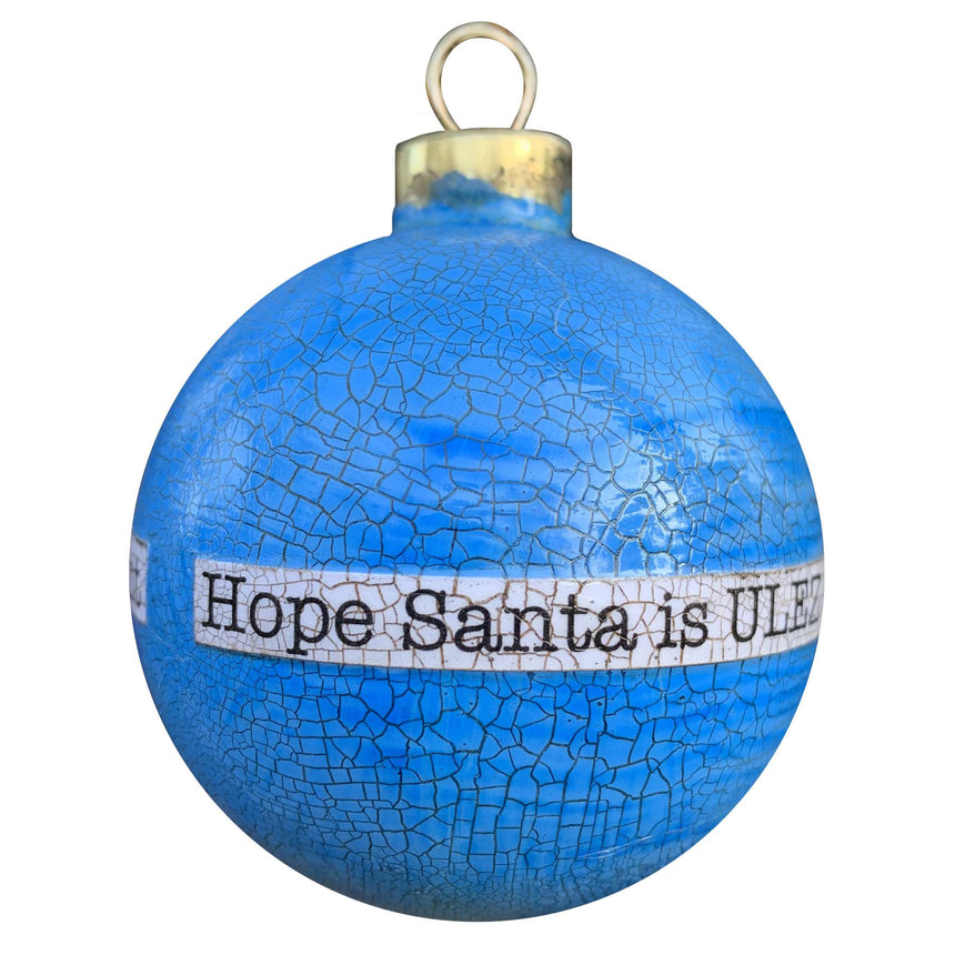 Decoupage - Bauble, Blue | ULEZ Compliant