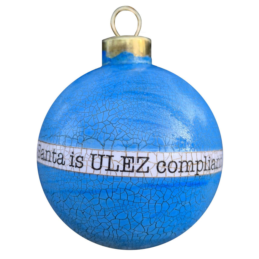 Decoupage - Bauble, Blue | ULEZ Compliant