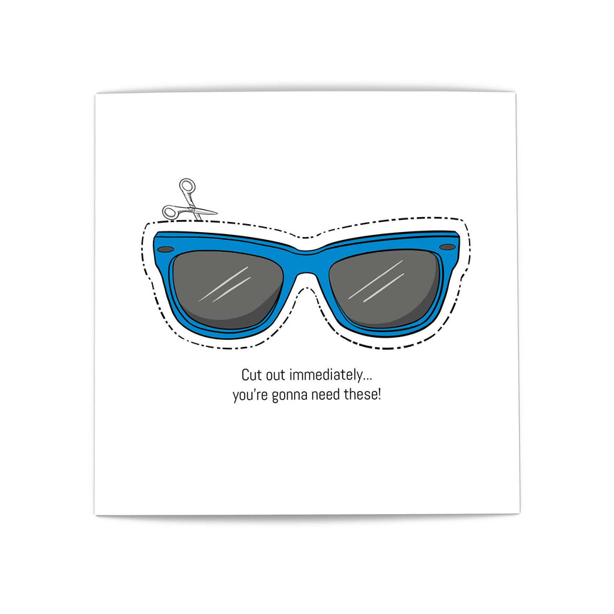 Sunglasses - Greeting Card