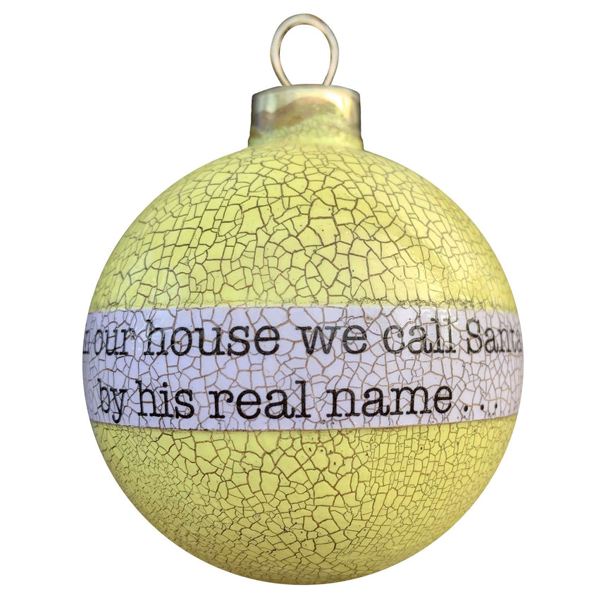 Decoupage - Bauble, Yellow | Our House
