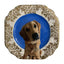 Decoupage - Small Plate, Green | Questioning Dog