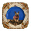 Decoupage - Small Plate | Dog In Fetching Scarf