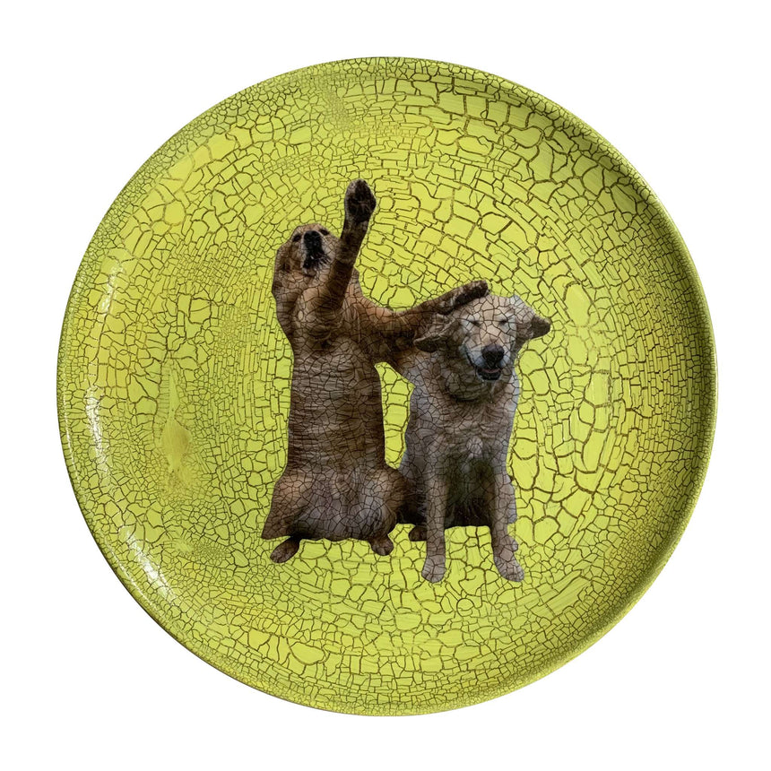 Decoupage - Large Plate | Dog Pals