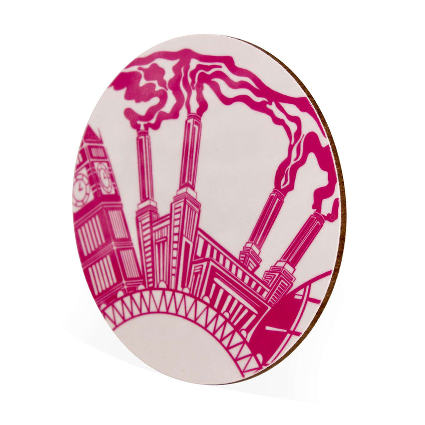 Pink Wheel of London - Coaster